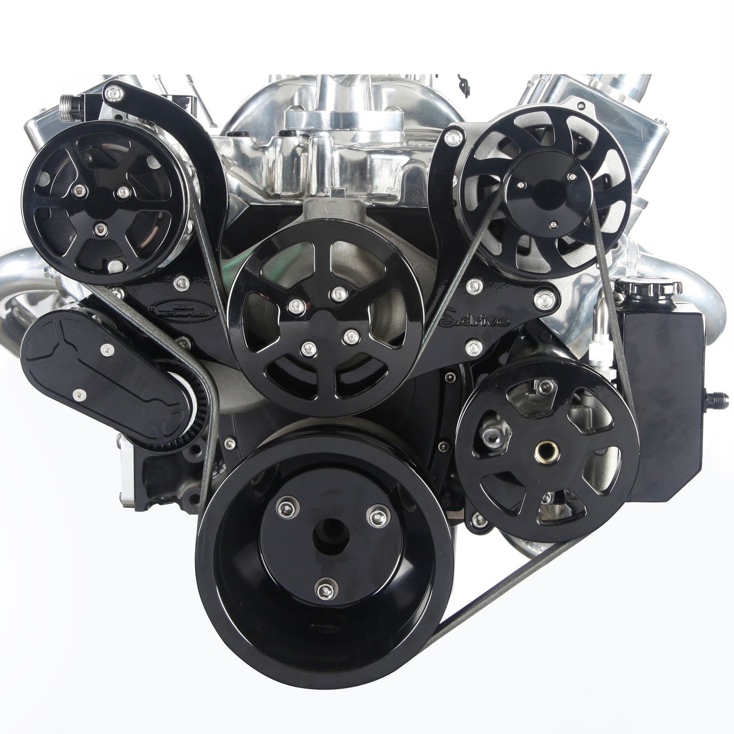 Eddie Motorsports - 6-Rib Serpentine Kit for Small-Block Chevy