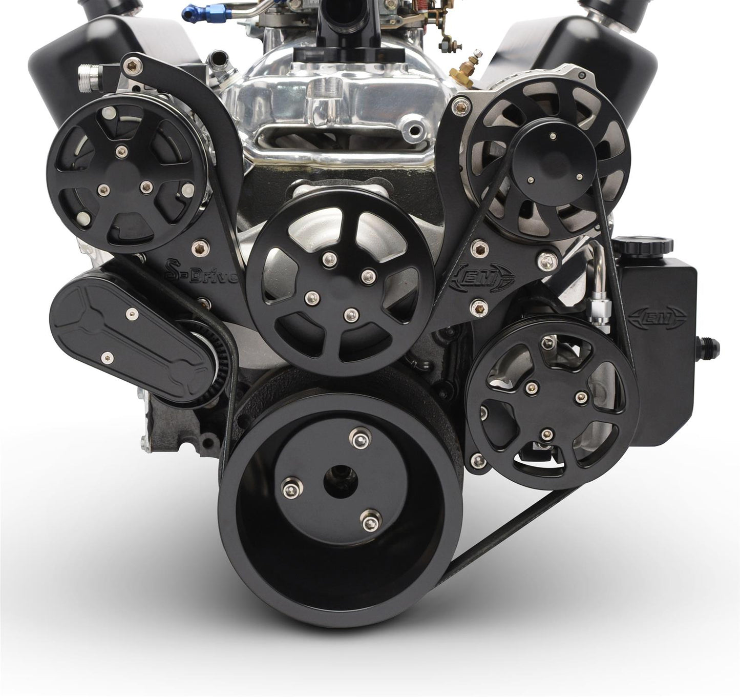 Eddie Motorsports - 8-Rib Serpentine Kit for Small-Block Chevy