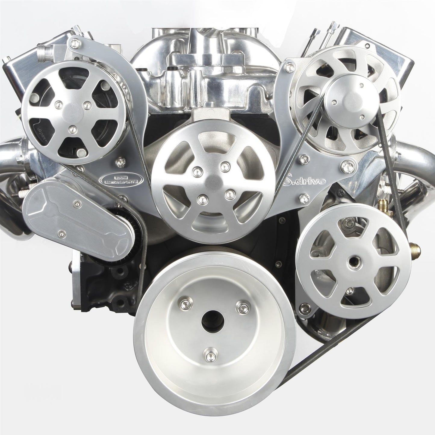 Eddie Motorsports - 8-Rib Serpentine Kit for Small-Block Chevy