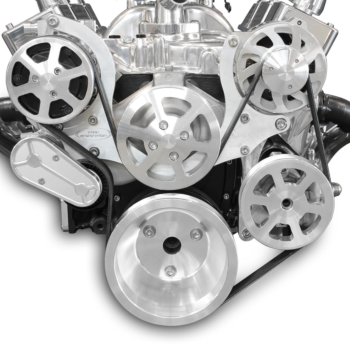 Eddie Motorsports - 8-Rib Serpentine Kit for Small-Block Chevy