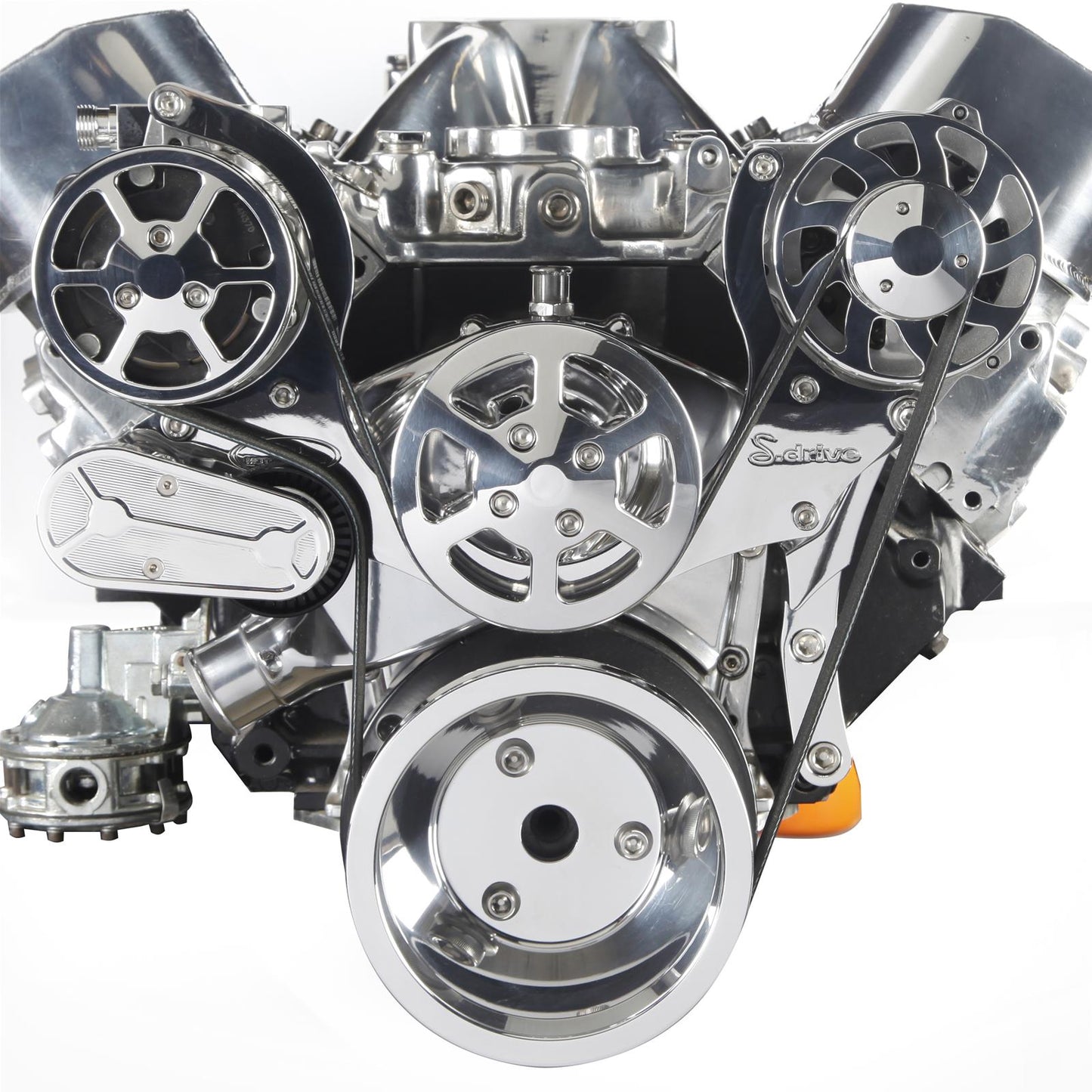 Eddie Motorsports - 8-Rib Serpentine Kit for Small-Block Chevy