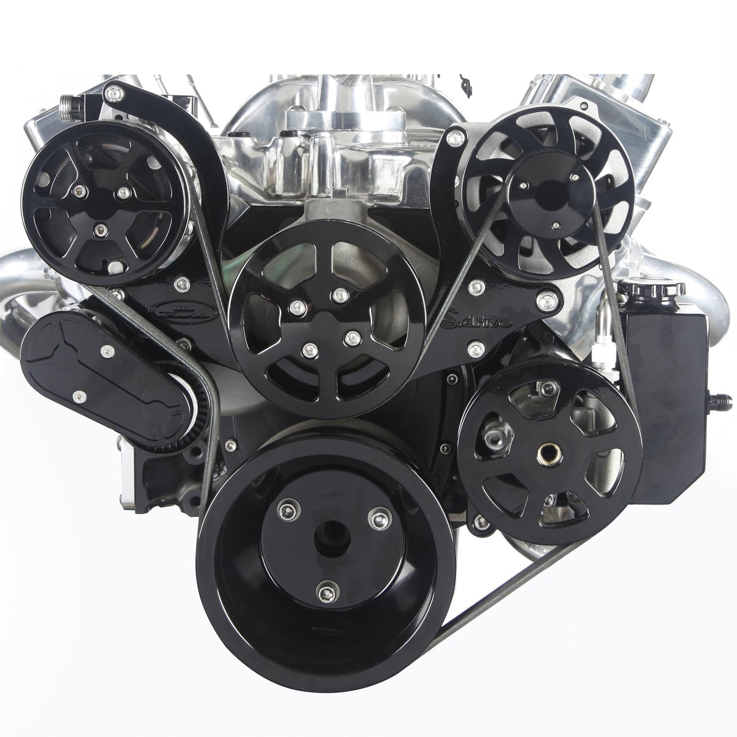Eddie Motorsports - 6-Rib Serpentine Kit for Small-Block Chevy