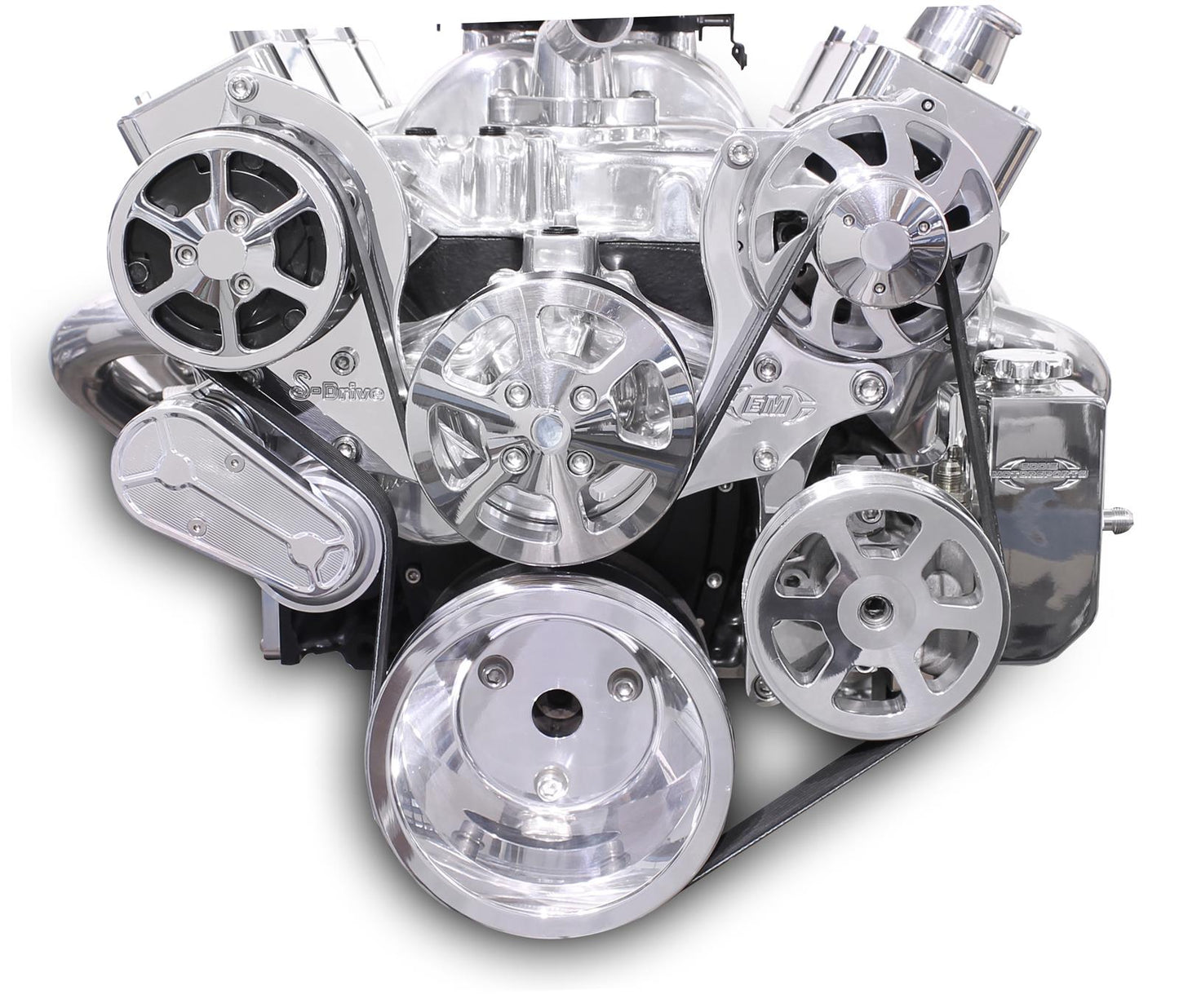 Eddie Motorsports - 6-Rib Serpentine Kit for Small-Block Chevy