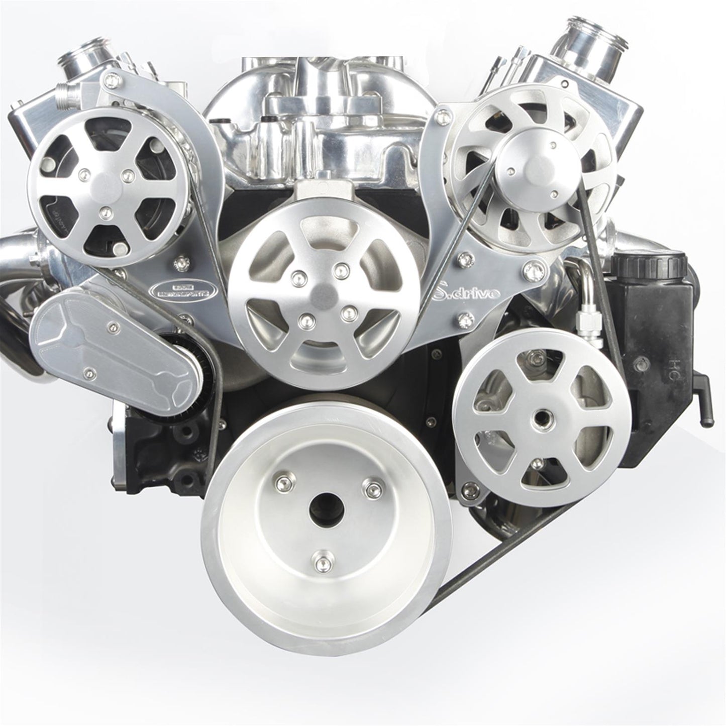 Eddie Motorsports - 6-Rib Serpentine Kit for Small-Block Chevy