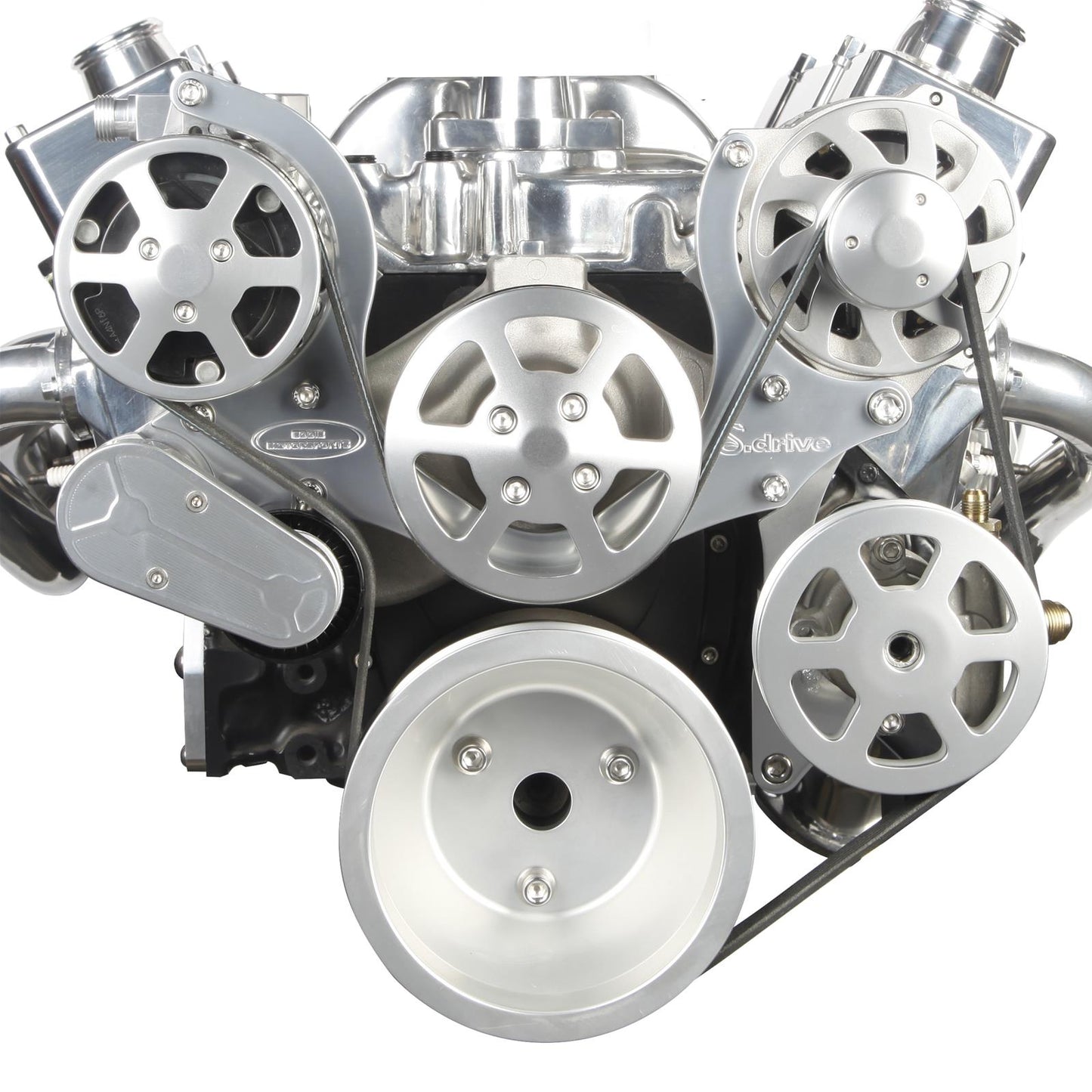 Eddie Motorsports - 6-Rib Serpentine Kit for Small-Block Chevy