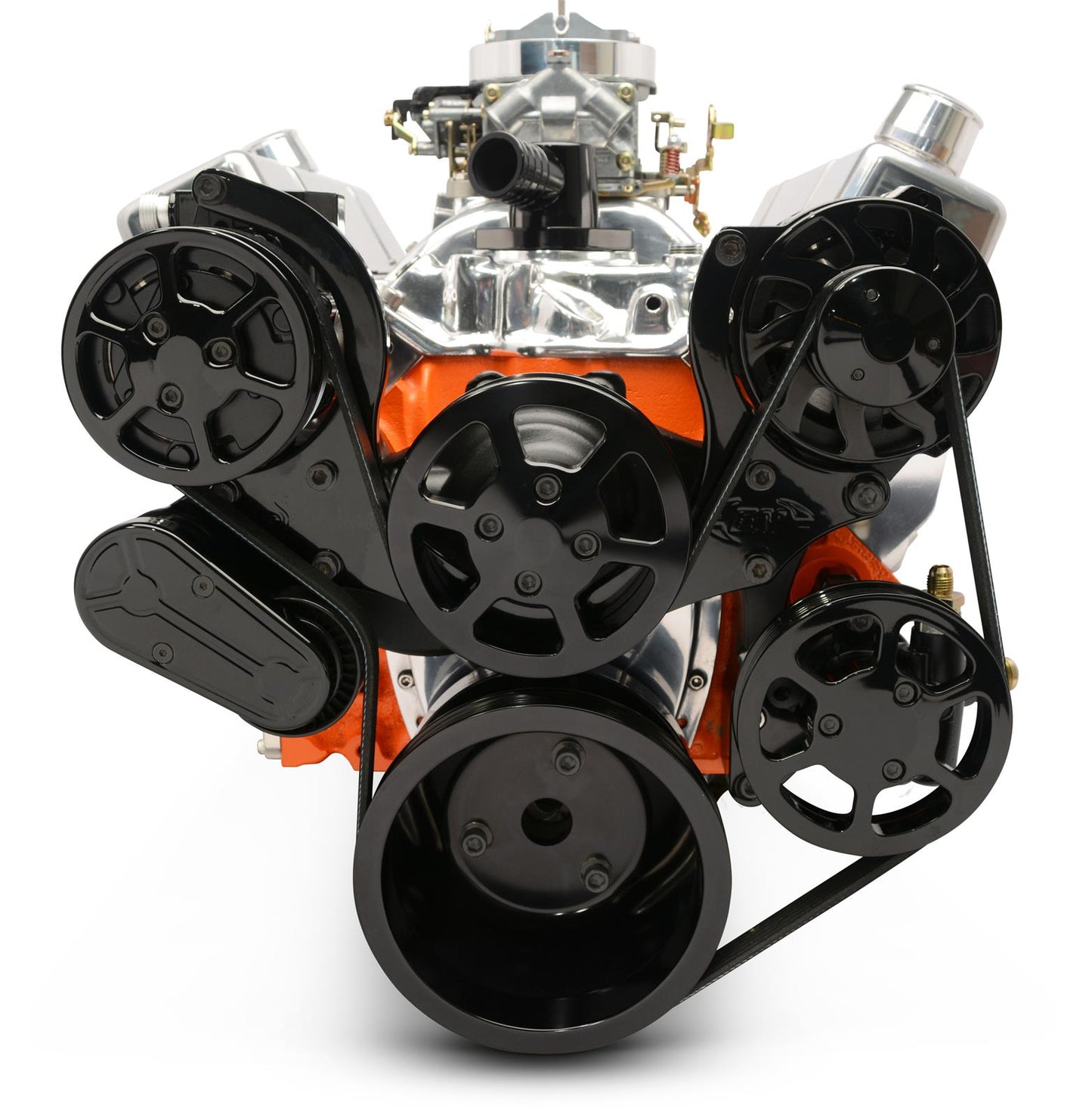 Eddie Motorsports - 8-Rib Serpentine Kit for Small-Block Chevy