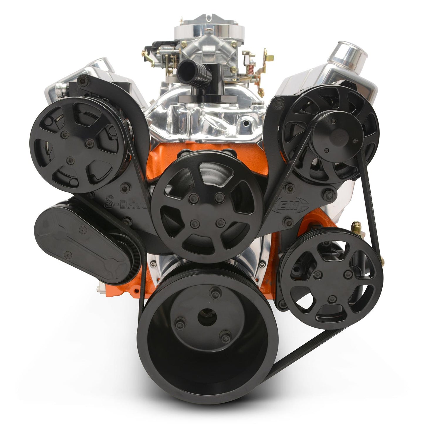 Eddie Motorsports - 8-Rib Serpentine Kit for Small-Block Chevy