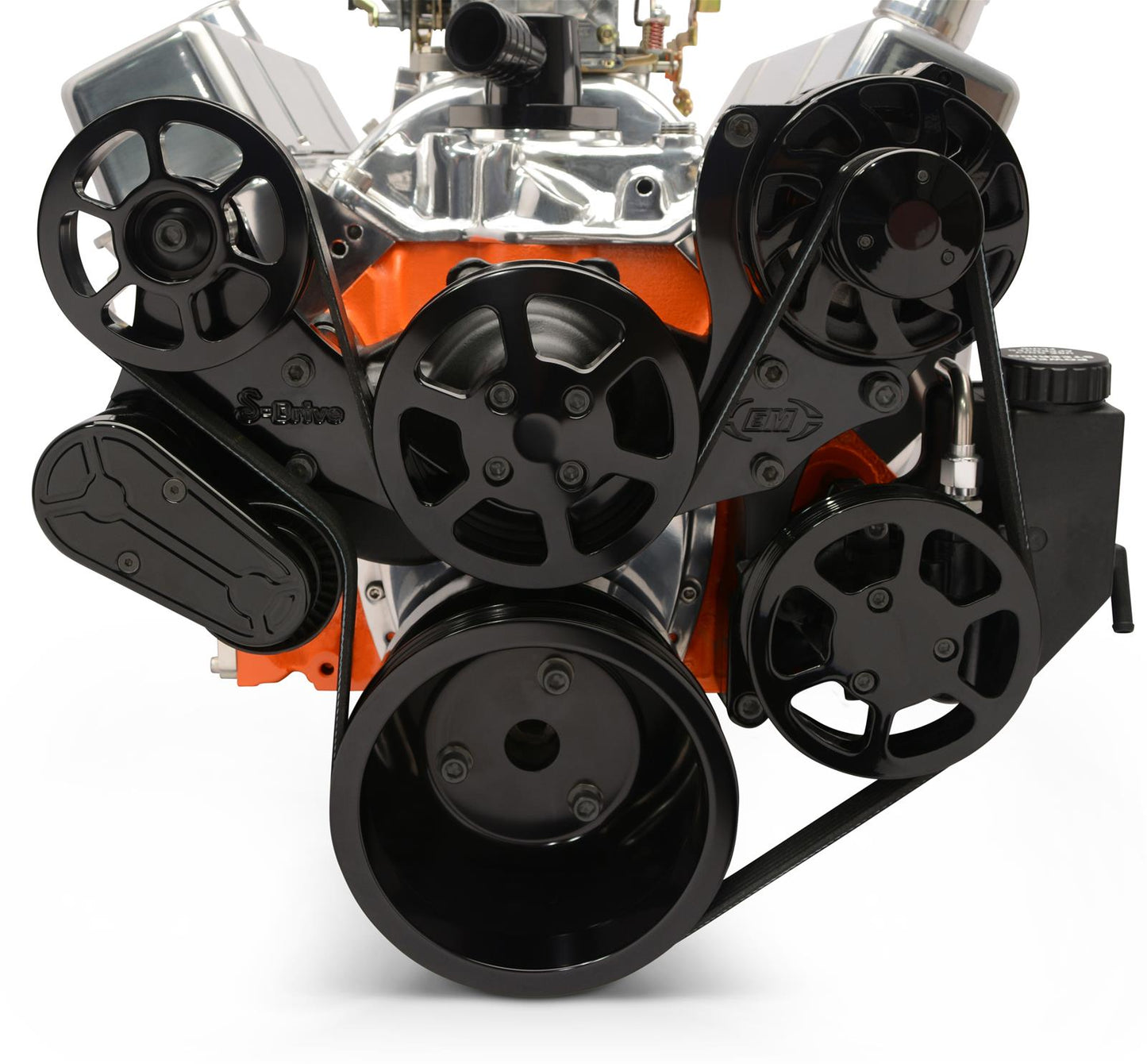 Eddie Motorsports - 8-Rib Serpentine Kit for Small-Block Chevy