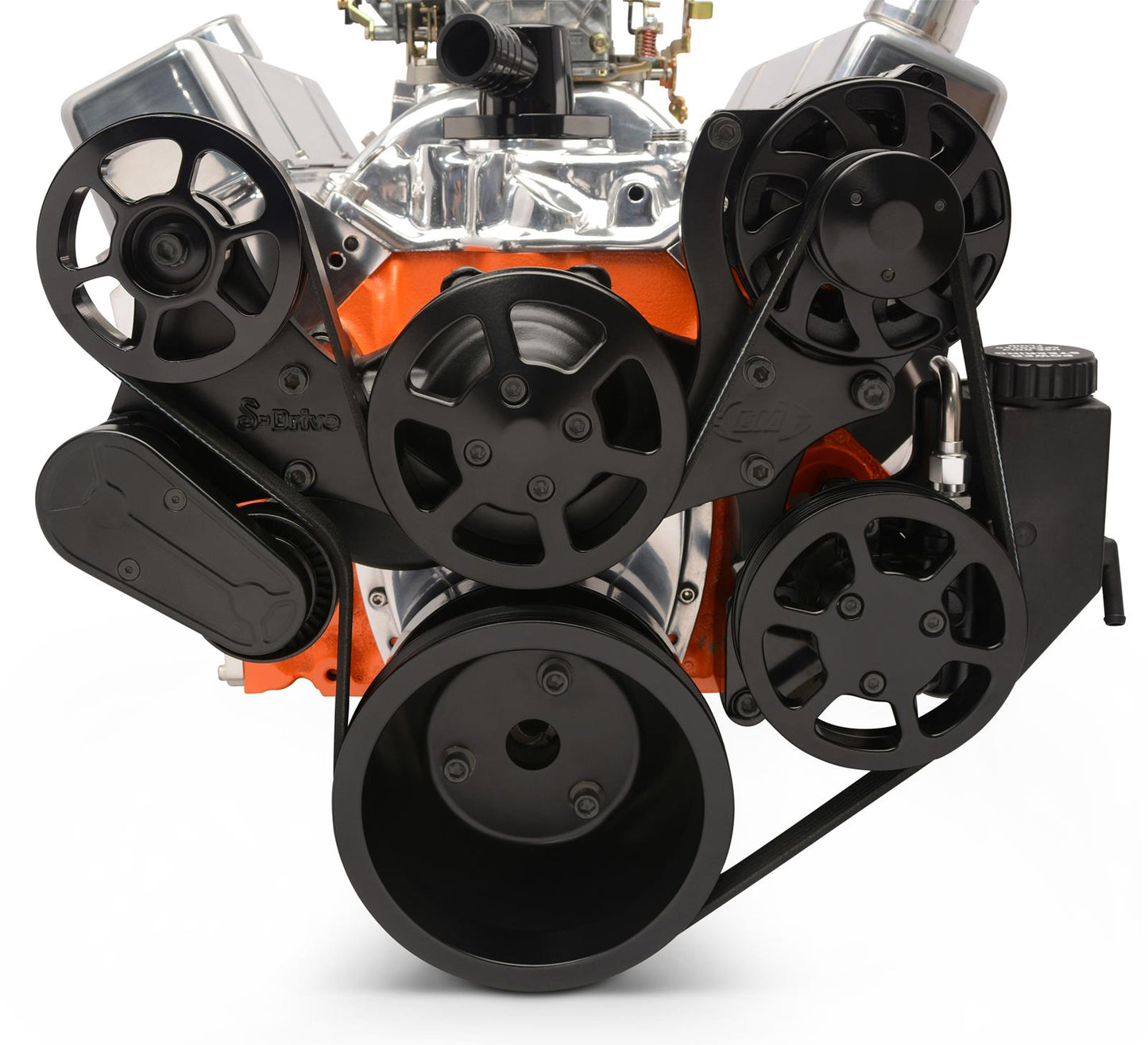 Eddie Motorsports - 8-Rib Serpentine Kit for Small-Block Chevy