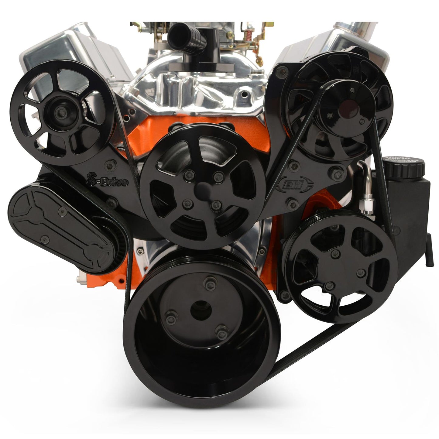 Eddie Motorsports - 6-Rib Serpentine Kit for Small-Block Chevy