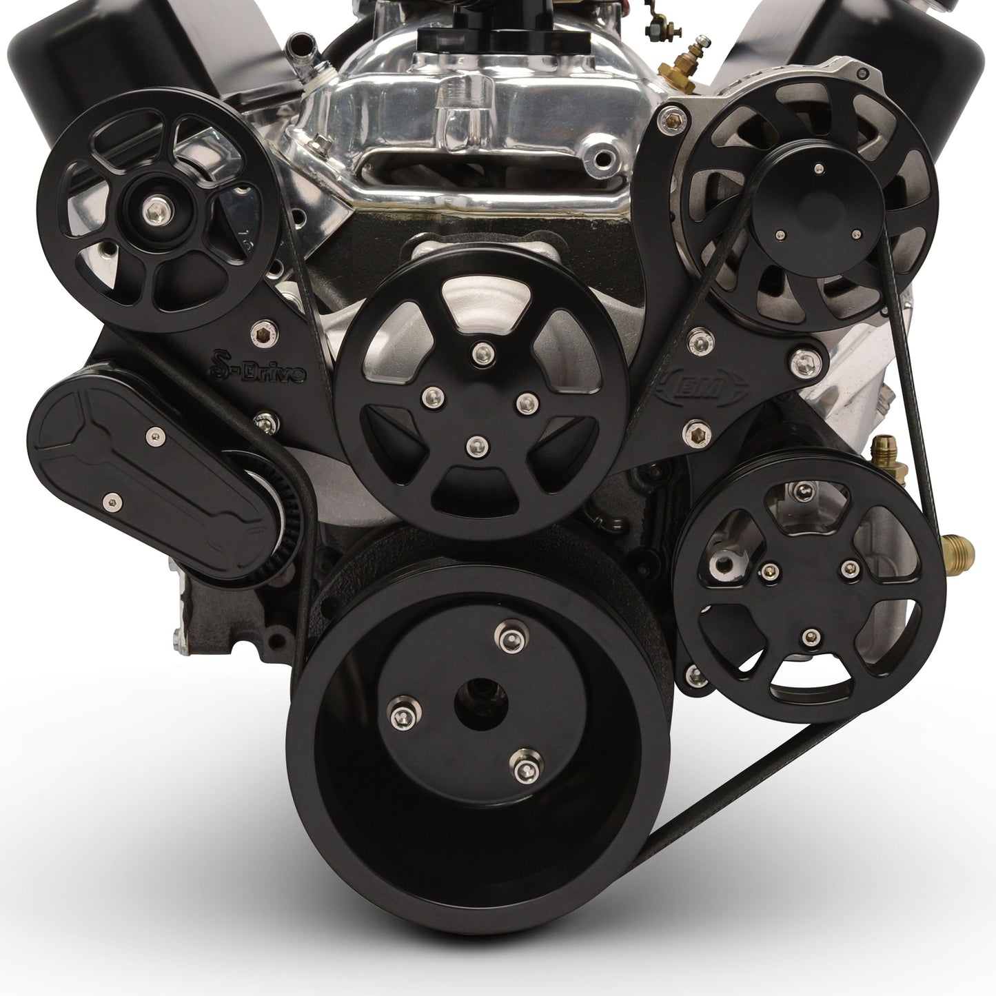 Eddie Motorsports - 6-Rib Serpentine Kit for Small-Block Chevy