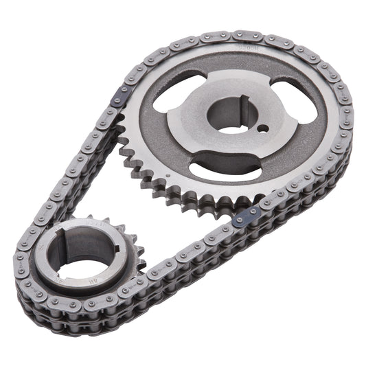 EDELBROCK #7812 - Double-Roller Timing Chain Set for Pontiac V8