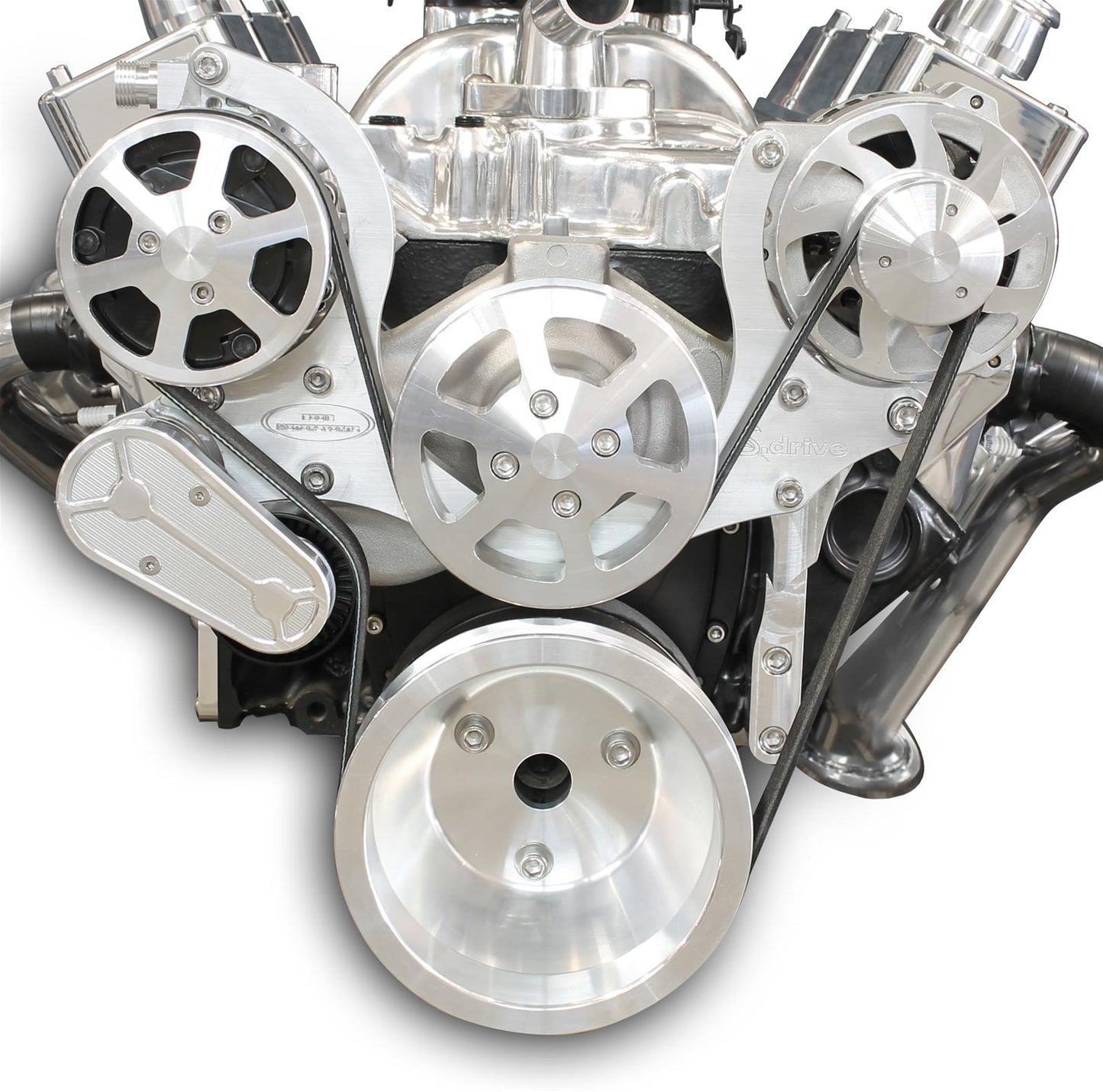 Eddie Motorsports - 8-Rib Serpentine Kit for Small-Block Chevy