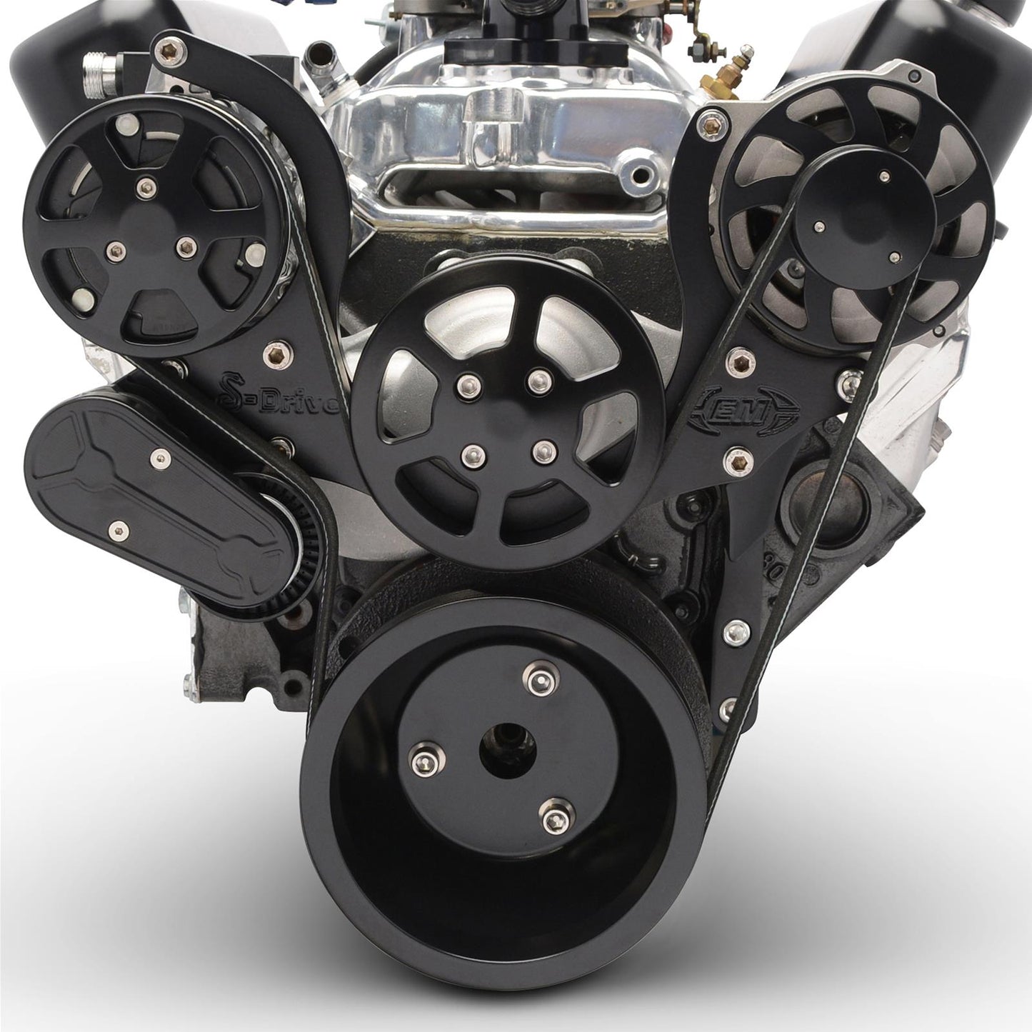 Eddie Motorsports - 8-Rib Serpentine Kit for Small-Block Chevy