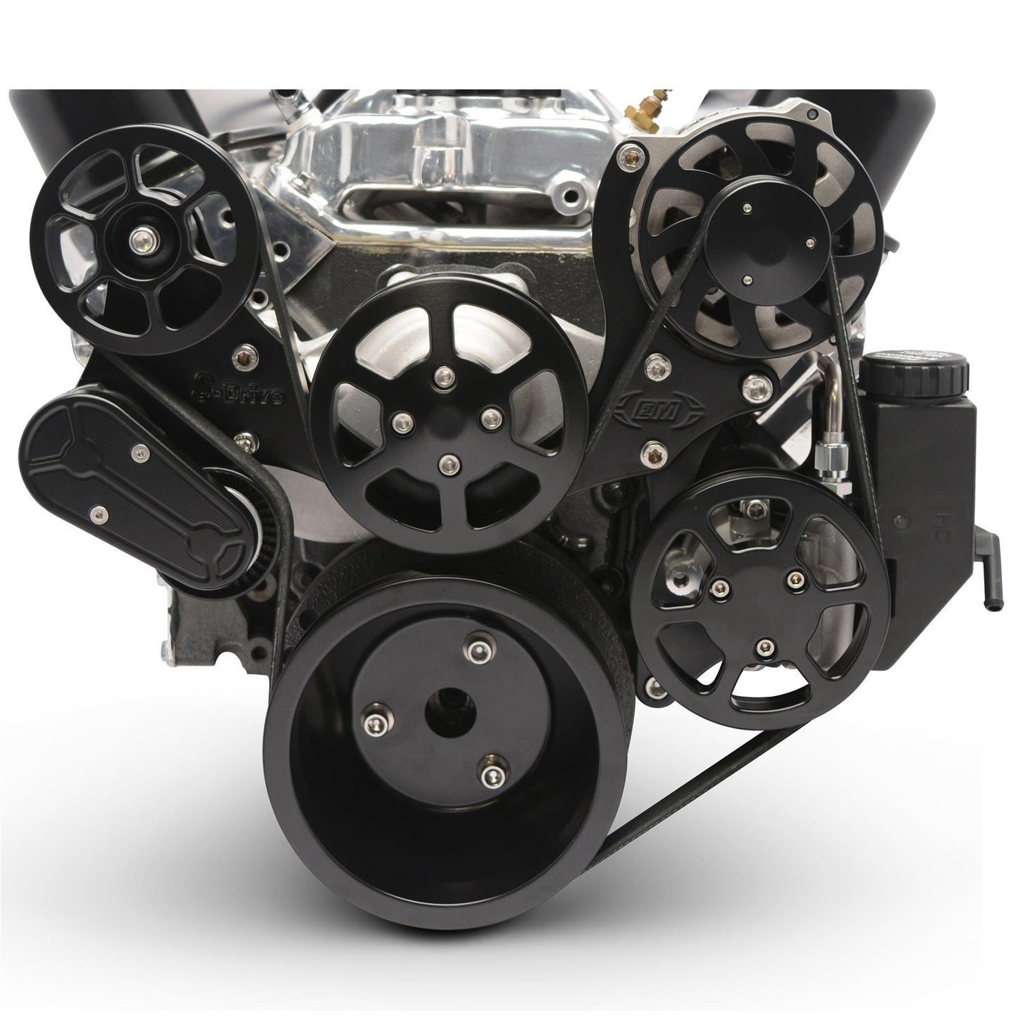 Eddie Motorsports - 8-Rib Serpentine Kit for Small-Block Chevy