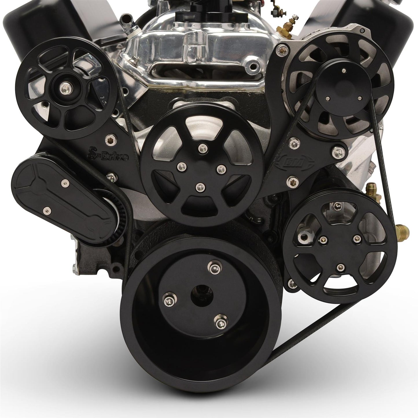 Eddie Motorsports - 8-Rib Serpentine Kit for Small-Block Chevy