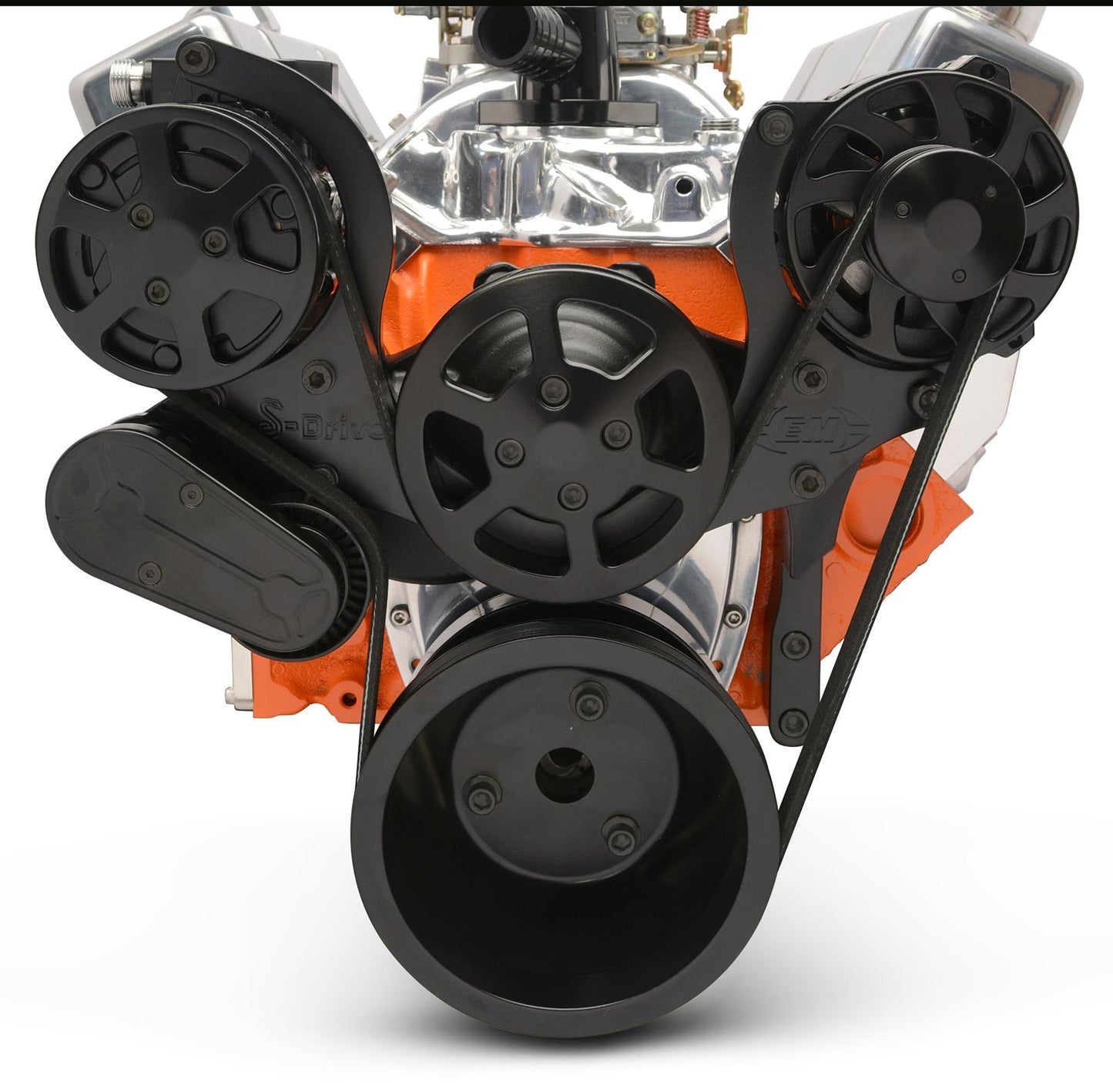 Eddie Motorsports - 8-Rib Serpentine Kit for Small-Block Chevy